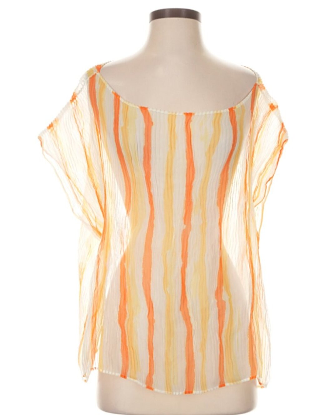 Issey Miyake Size 2 orange top